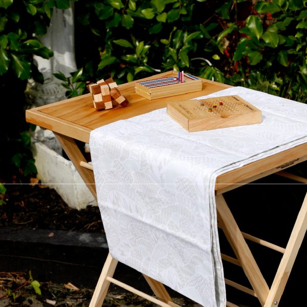 Wooden multi-tasker table and drying rack